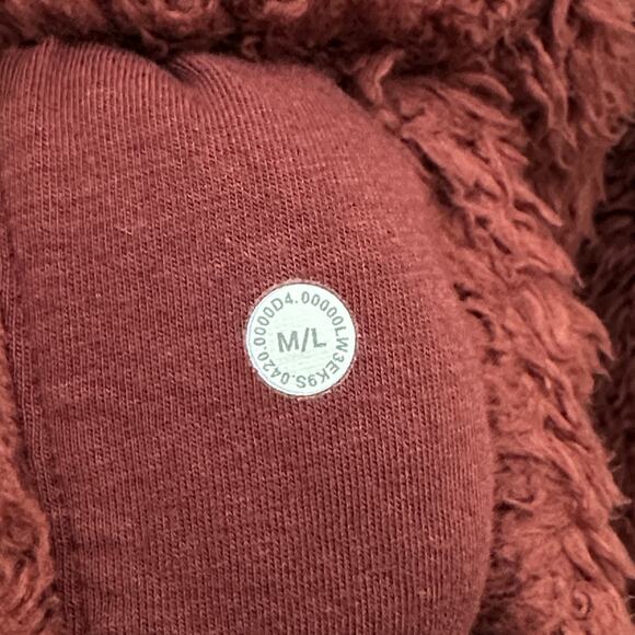 LULULEMON Warm Restore Sherpa Pullover Savannah Rust Red Sz M/L - Picture 6 of 6